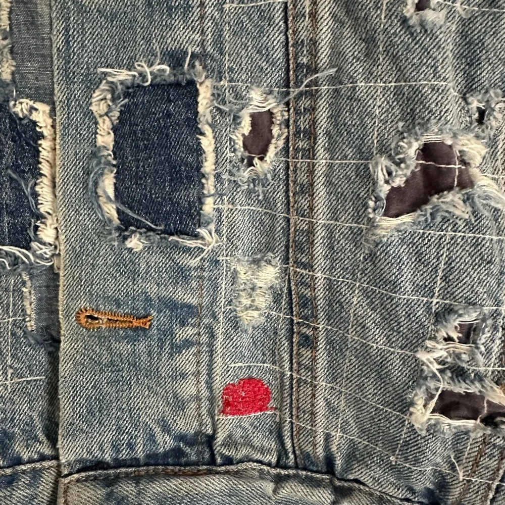 Distressed Denim Jacket - Picture 4 of 5